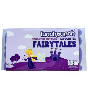 Lunchpunch Fairytales Sandwich Cutters Retired Set Princess and Frog NIB Bento